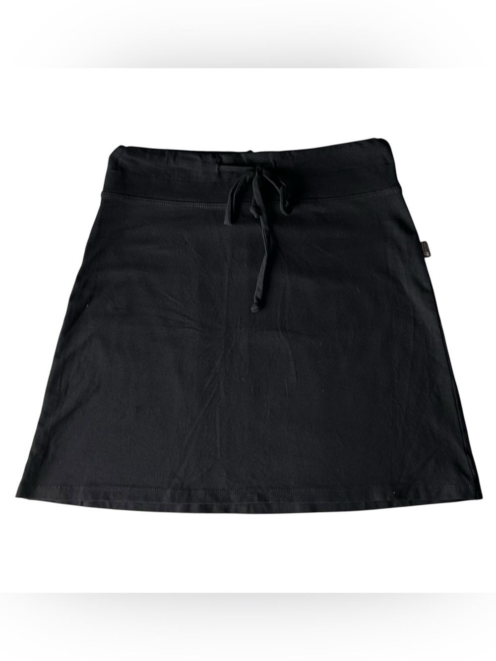 Message Factory Black A-Line Mini Skirt Women’s Small Bamboo Cotton Blend